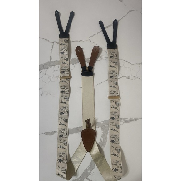 Trafalgar Other - TRAFALGAR LIMITED EDITION vintage Ribbon Duck Hunting Dog Suspenders Runner